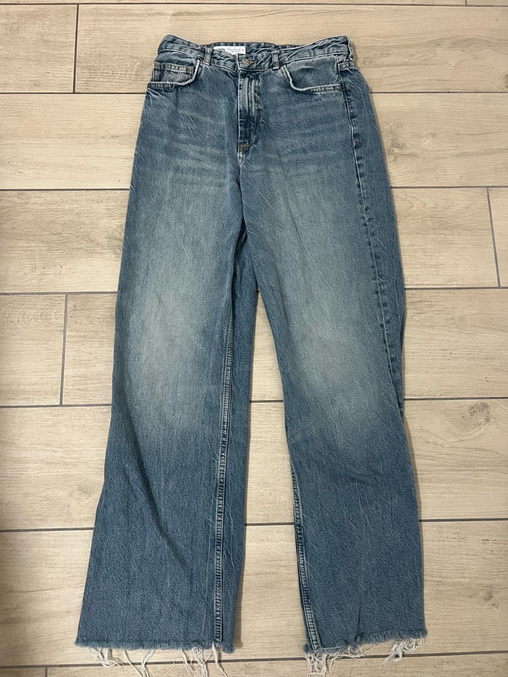 Zara Men's Light Blue Straight Jeans